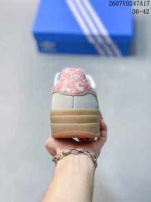 adidas Gazelle Bold Platform Sneakers Light Gray Pink