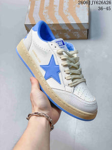 Golden Goose Superstar Low-Top Sneakers, White with Star Detail