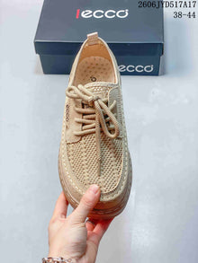 ECCO Mesh Lace-Up Sneakers, Beige, 06JYD517A17
