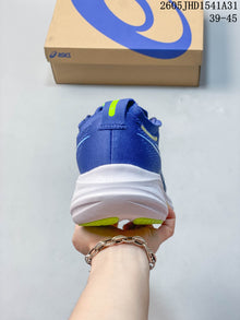 ASICS GEL-NIMBUS 26 Running Shoes, Blue and Lime