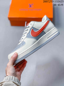 Nike Air Force 1 '07 Low White Grey Red Sneakers 2607JYD1153A23