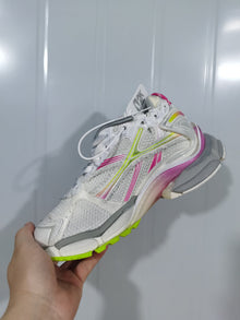 Balenciaga Runner Sneakers White Pink Neon Green