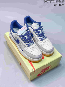 Nike Air Force 1 White Grey Blue Sneakers 2607JYD1155A15