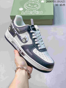 Nike Air Force 1 Low ’07 x LABUBU Sneakers, Pink and White