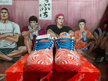 Nike Orange and White Basketball Sneakers