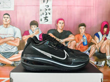 Nike GT Basketball Sneakers, Black and Silver