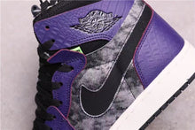 Jordan 1 Zoom Air CMFT Bayou Boys Black Purple Sneakers