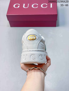 Gucci Chunky Low-Top Lace-Up Sneakers, White