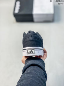 Adidas GVP Canvas STR Low-Top Sneakers, Navy and White B23999