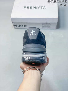 Premiata Lander Trainers Dark Navy and Gray 712800TIT