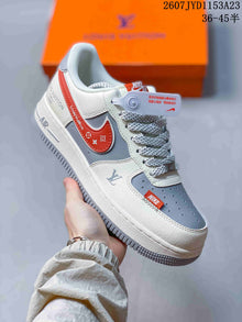 Nike Air Force 1 '07 Low White Grey Red Sneakers 2607JYD1153A23