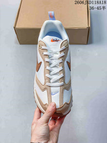 Nike Air Max Dawn Low-Top Sneakers in White and Tan