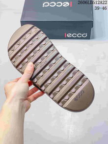 ECCO Double-Buckle Slide Sandals in Taupe 2606LD512A22