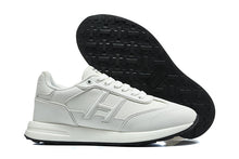 Hermès White Low-Top Lace-Up Sneakers