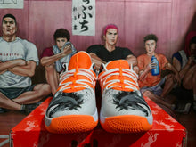 Nike Zoom Basketball Shoes Orange Gray White