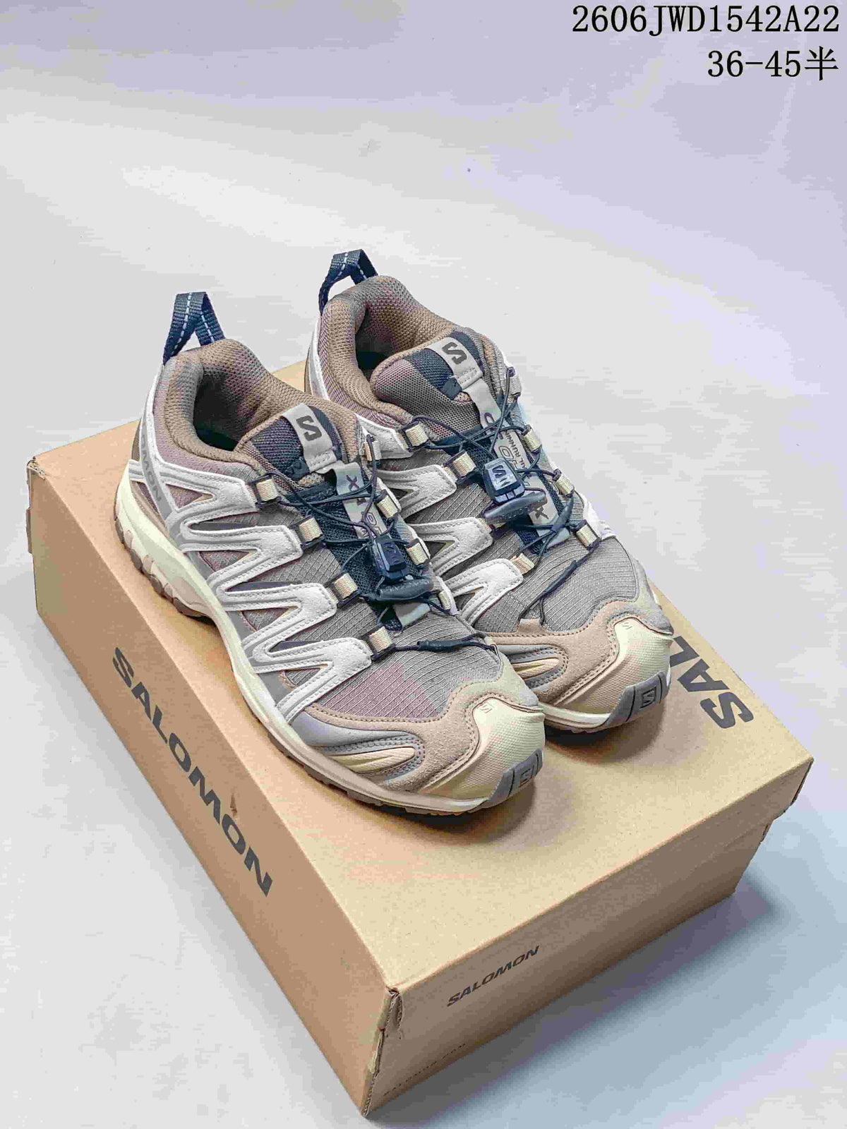 Salomon XA Pro 3D Trail Sneakers in Taupe and Gray