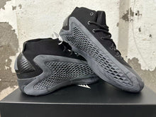 Black High-Top Basketball Sneakers with Textured Side Panels