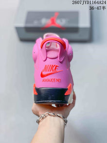 Nike Air Jordan 6 High-Top Sneakers Pink
