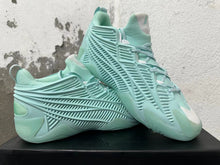 Mint Green Basketball Sneakers with Sculpted Side Cages