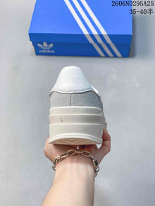 Adidas Originals Gazelle Bold Women's Platform Sneakers, Grey and White
