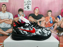 Nike Black and Red Basketball Sneakers