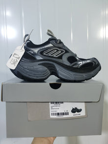 Skechers 0125 Black and Grey Mesh Sneakers