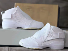 Jordan 19 White High-Top Basketball Sneakers