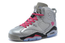Air Jordan 6 High-Top Sneakers Silver Pink 543390-009