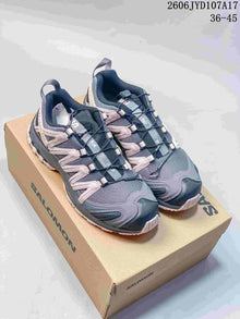 Salomon XA PRO 3D Trail Running Shoes, Gray and Pink