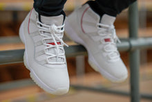 Jordan Air Jordan 11 Platinum Tint White Red Sneakers