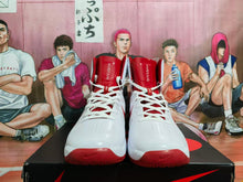 Nike Hyperdunk White and Red High-Top Basketball Shoes