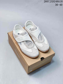 DESCENTE Edge Court Retro Low-Top Sneakers White Gray SP323LSN82