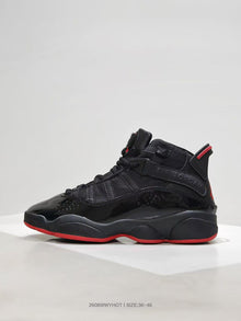Jordan 6 Rings Sneakers Black Red