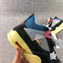 Union LA x Air Jordan 4 Off Noir Sneakers Black/Blue
