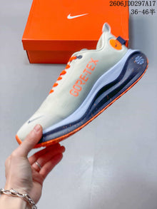 Nike InfinityRN 4 GORE-TEX Running Shoes, Gray and Orange