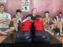 Nike PE Basketball Sneakers Navy Red Orange