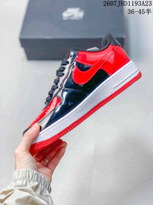 Nike Air Force 1 '07 Red Black Low-Top Sneakers