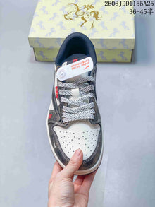Jordan Air Jordan 1 Low OG SP White and Metallic Gray Sneakers