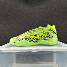 Adidas Yeezy 450 Sulfur Sneakers in Lime Green Snake Print