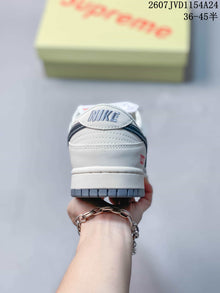 Nike SB Dunk Low Supreme White Navy Sneakers NK5639-323