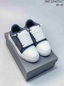 NUMERIS Denim Sneakers Navy and White 07JJD427A