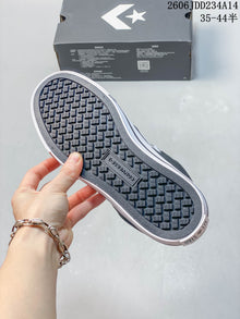 Converse Low-Top Lace-Up Sneakers in Charcoal