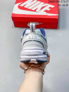 Nike Air Monarch IV DIY Custom Sneakers White Blue 415445-102