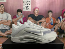 Nike White Basketball Sneakers with Silver Swoosh