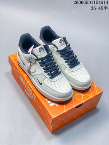 Nike Air Force 1 Low Cream and Navy Sneakers