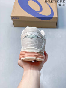ASICS GEL-FLUX Running Sneakers, Ivory and Peach