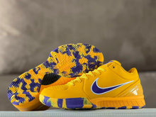 Nike Kobe 4 Basketball Shoes Yellow Purple Lakers Style