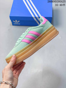 Adidas Originals Gazelle Bold W Mint Green Pink Sneakers
