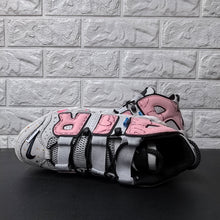Nike Air More Uptempo Sneakers in Pink and Grey