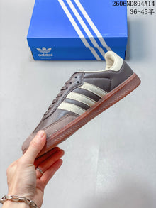 adidas Samba OG Low-Top Sneakers in Brown and Cream